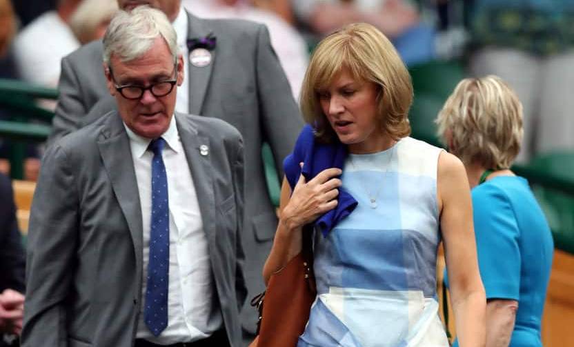 World-renowned British Journalist, Fiona Bruce with her husband